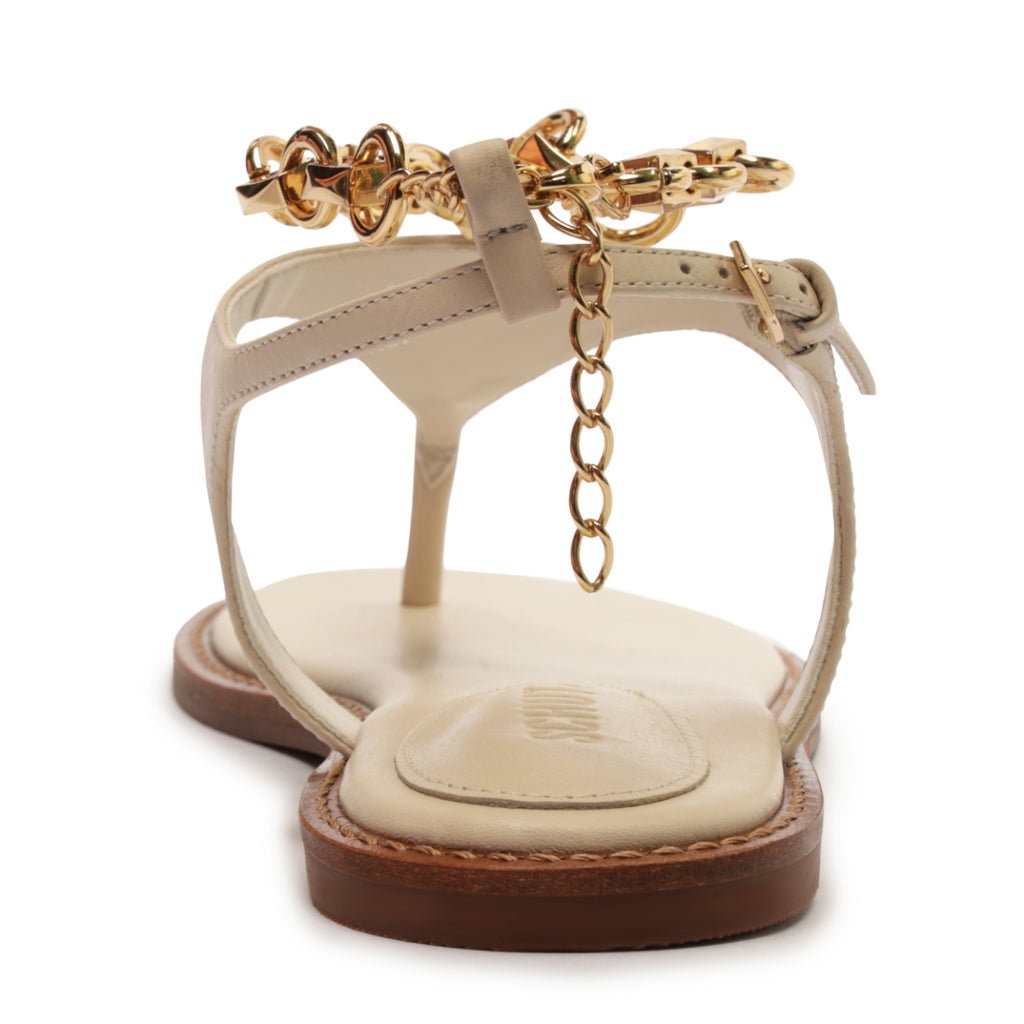 Lys Leather Sandal in Sugar White