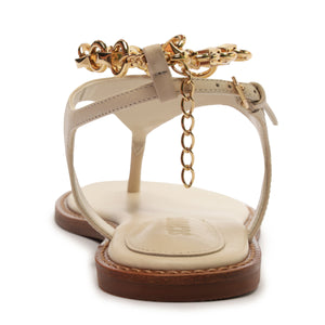 Lys Leather Sandal in Sugar White