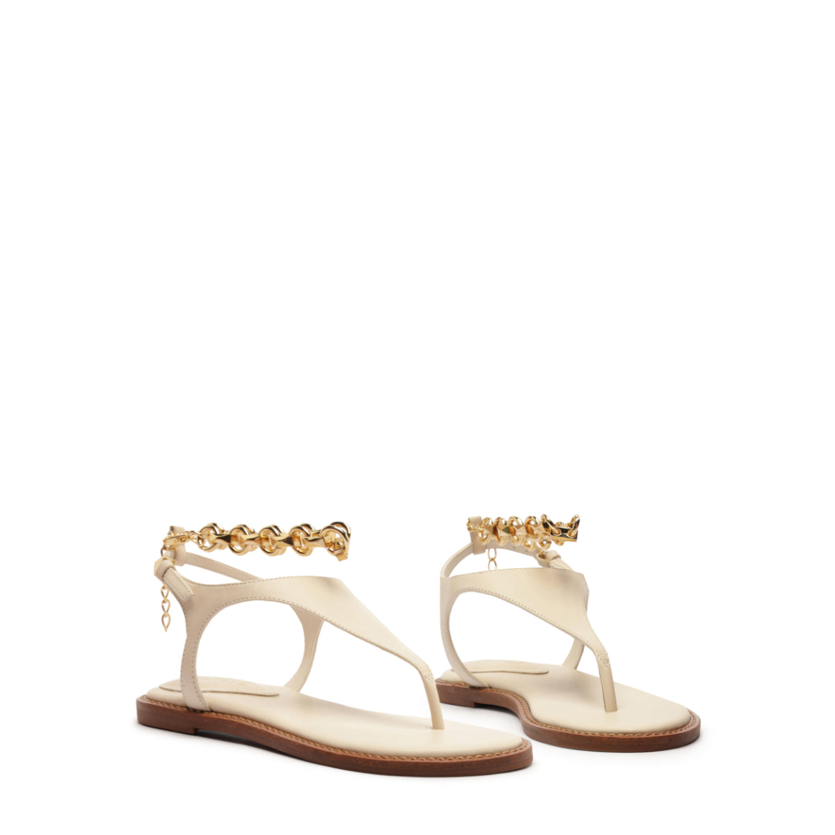 Lys Leather Sandal in Sugar White