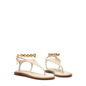 Lys Leather Sandal in Sugar White