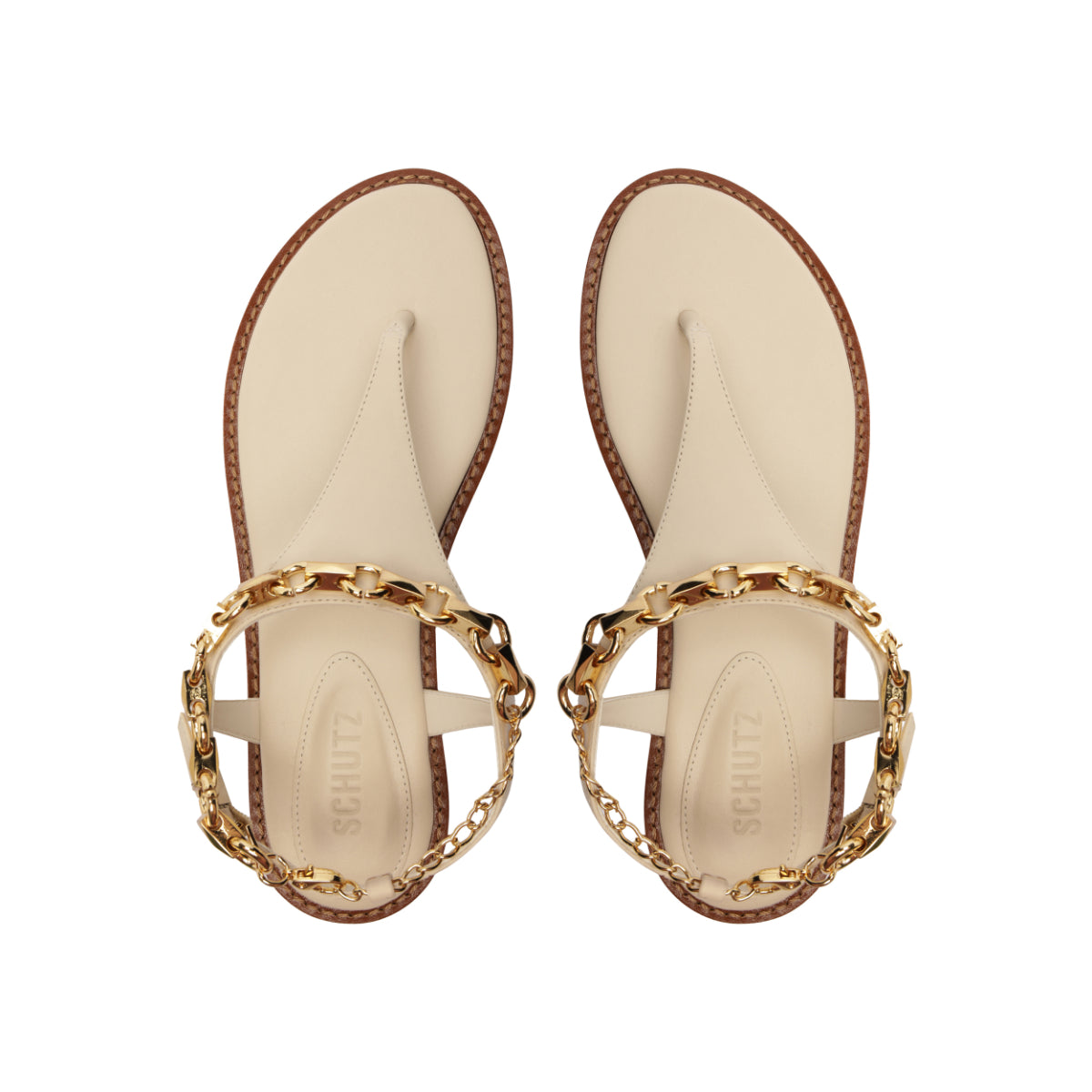 Lys Leather Sandal in Sugar White