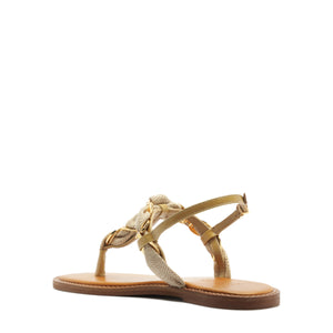 Camellia Sandal in Light Wood