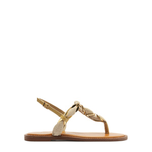 Camellia Sandal in Light Wood