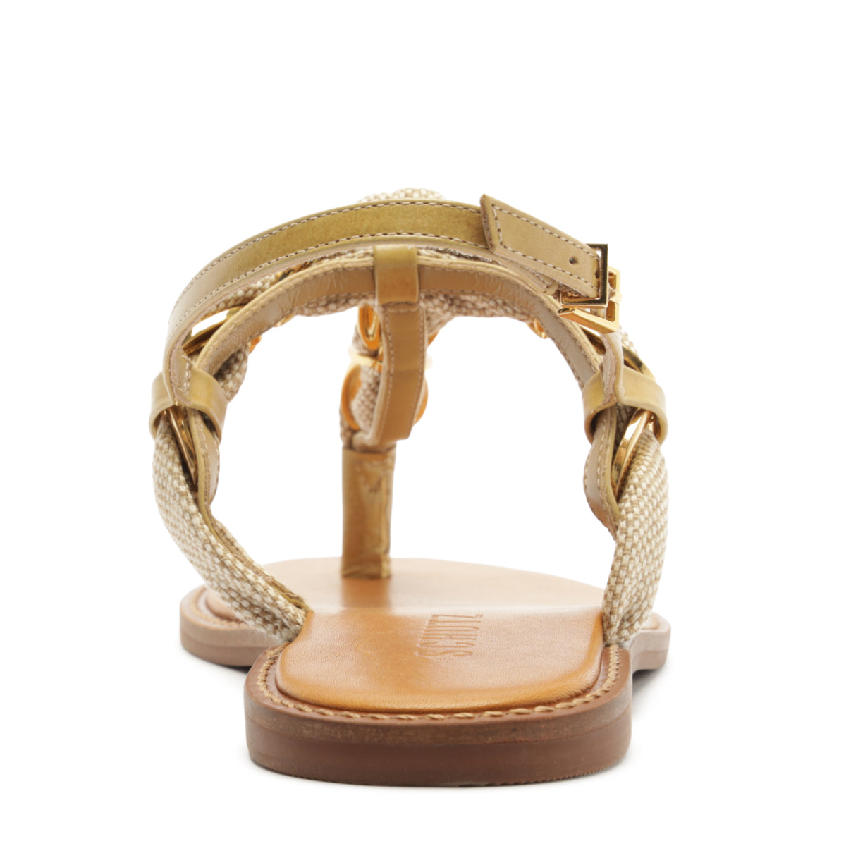 Camellia Sandal in Light Wood