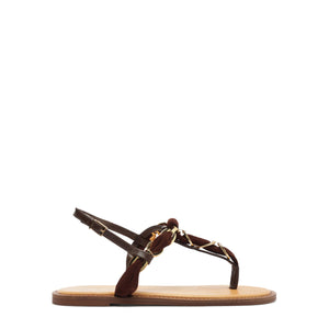 Camellia Sandal in Root Brown