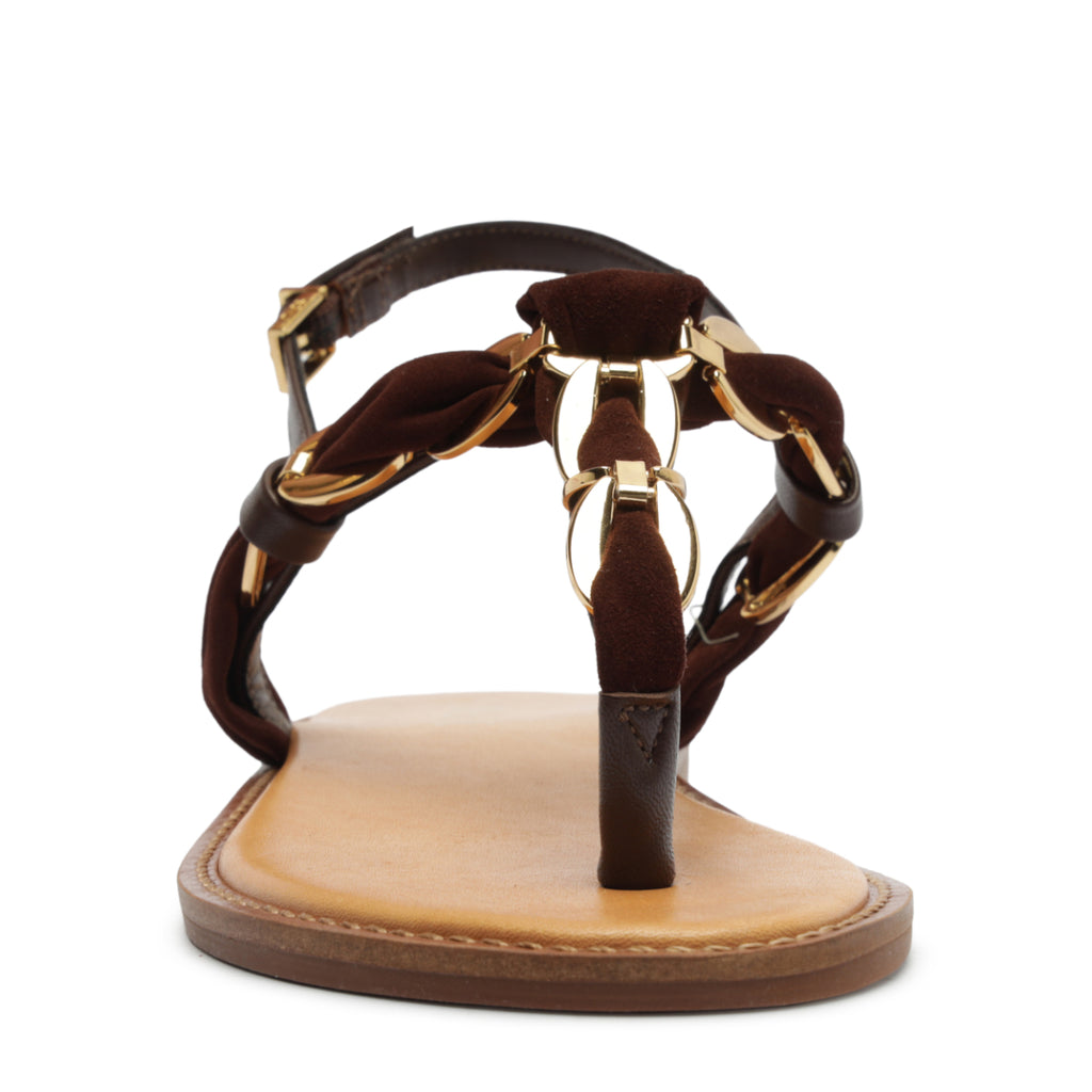 Camellia Sandal in Root Brown