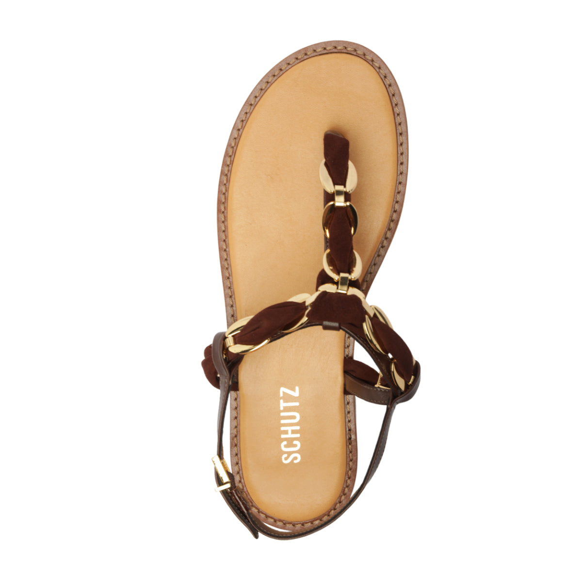 Camellia Sandal in Root Brown