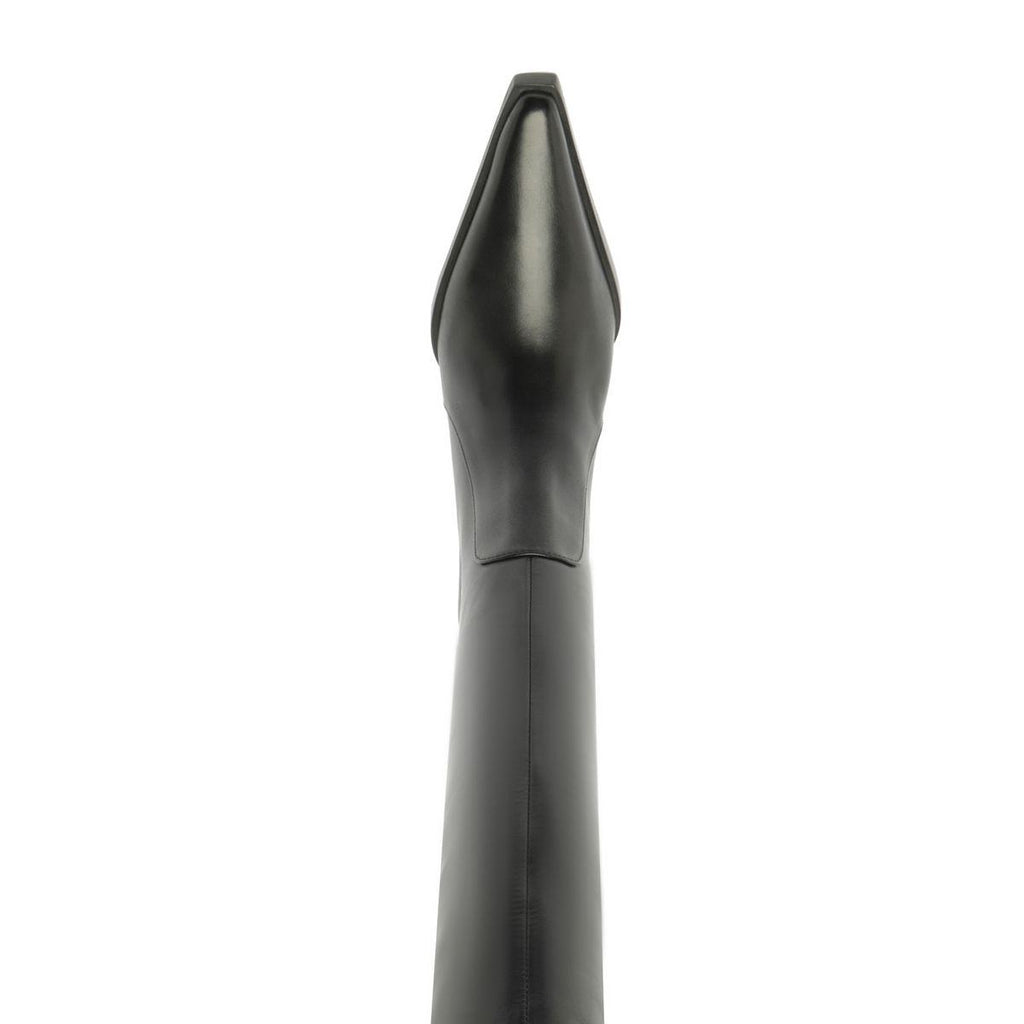 Raffaela Over The Knee Leather Boot in Black