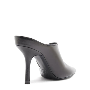 Abby Leather Pump in Black