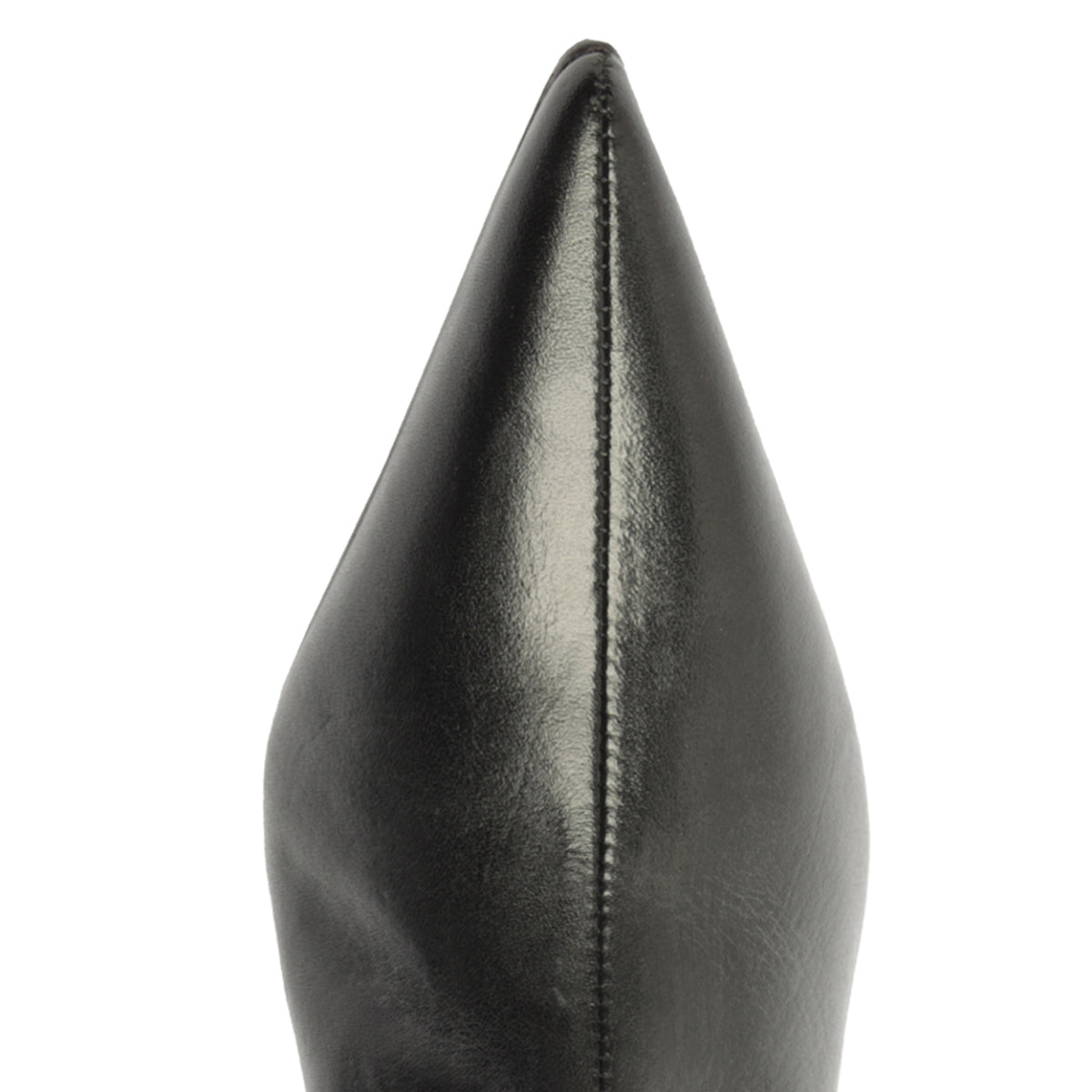 Mikki Mid Leather Bootie in Black