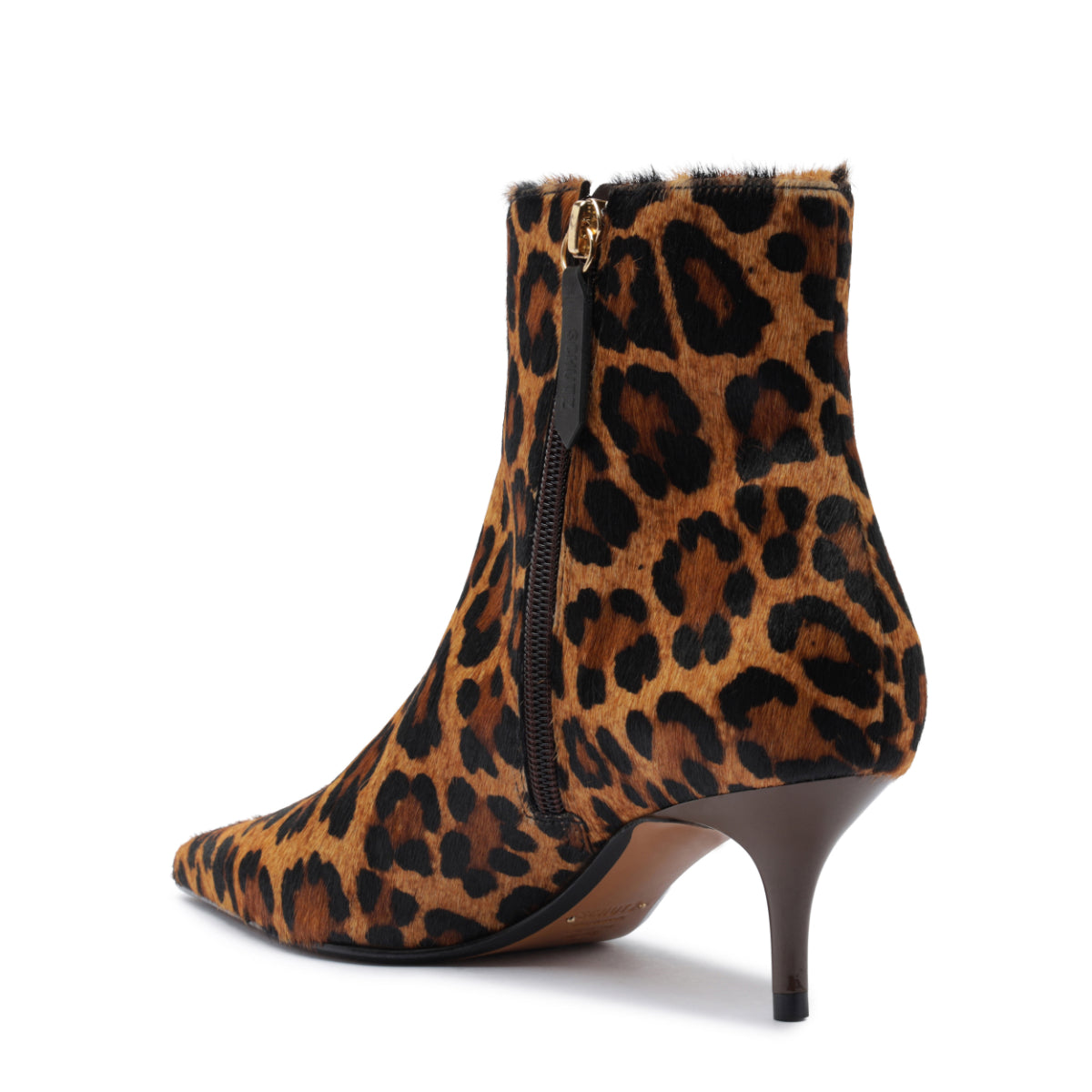 Mikki Mid Hair Calf Bootie in Leopard