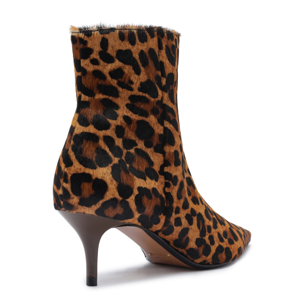 Mikki Mid Hair Calf Bootie in Leopard