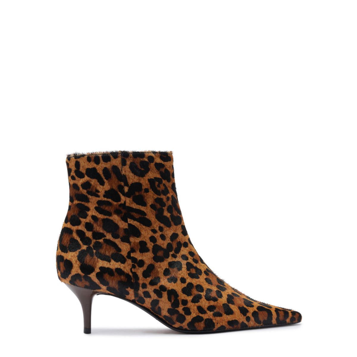 Mikki Mid Hair Calf Bootie in Leopard