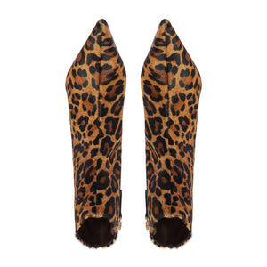 Mikki Mid Hair Calf Bootie in Leopard