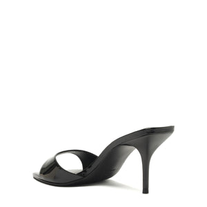 Elodie Patent Leather Sandal in Black