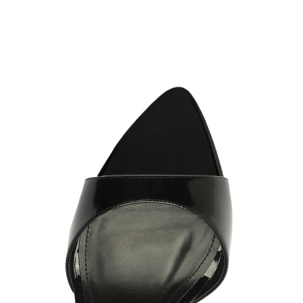 Elodie Patent Leather Sandal in Black