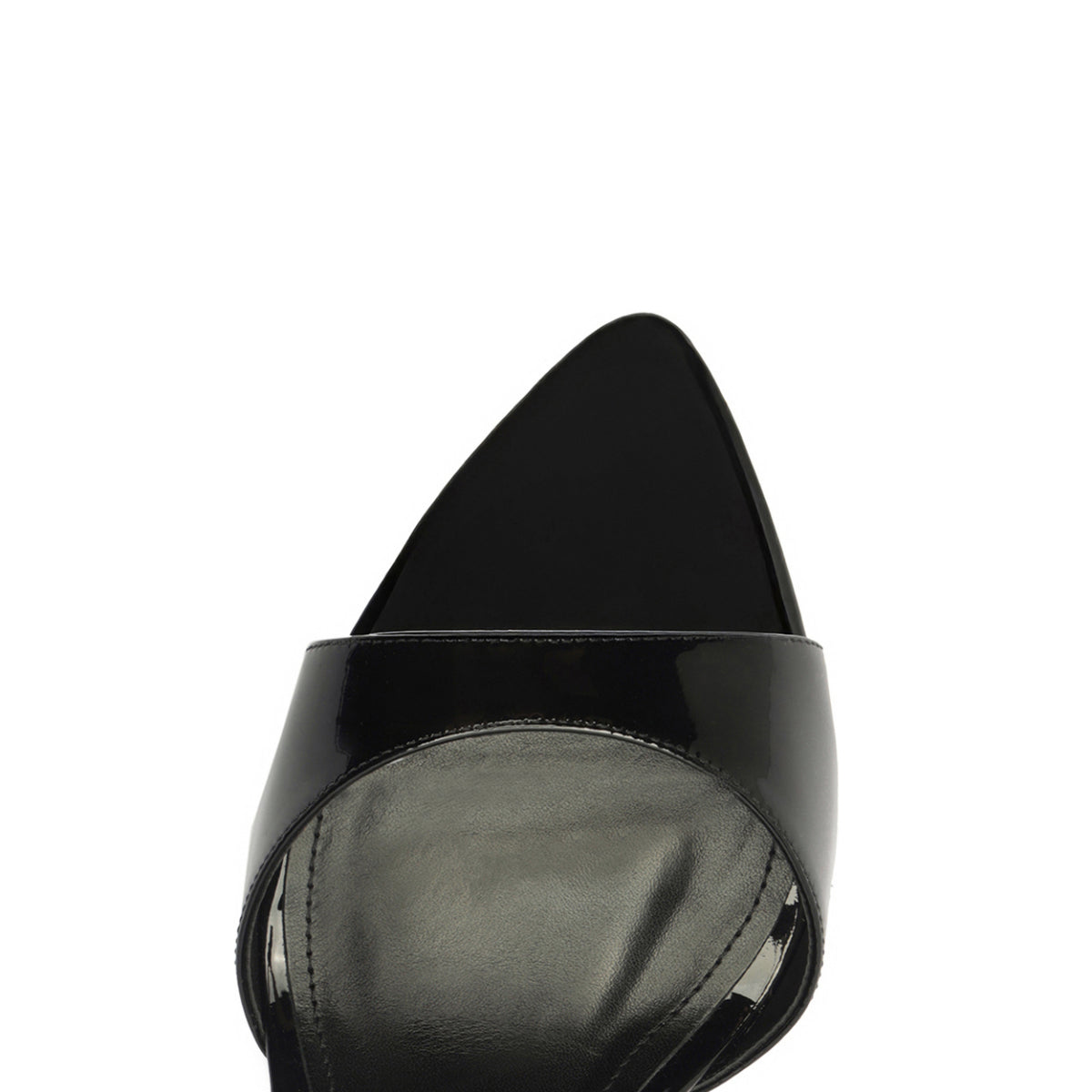 Elodie Patent Leather Sandal in Black