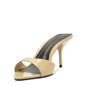 Elodie Patent Sandal in Natural Nibs