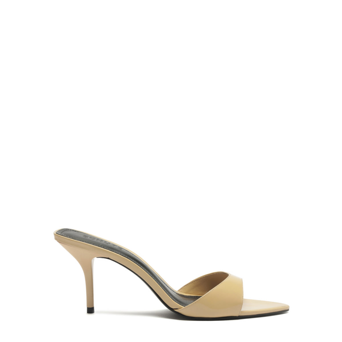 Elodie Patent Sandal in Natural Nibs