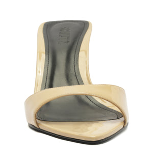 Elodie Patent Sandal in Natural Nibs