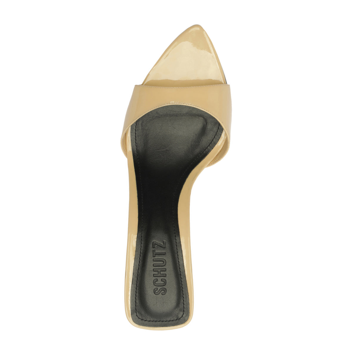 Elodie Patent Sandal in Natural Nibs