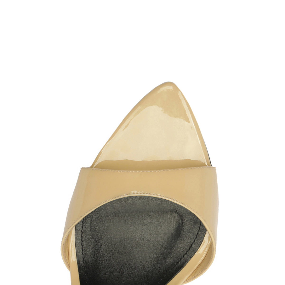 Elodie Patent Sandal in Natural Nibs