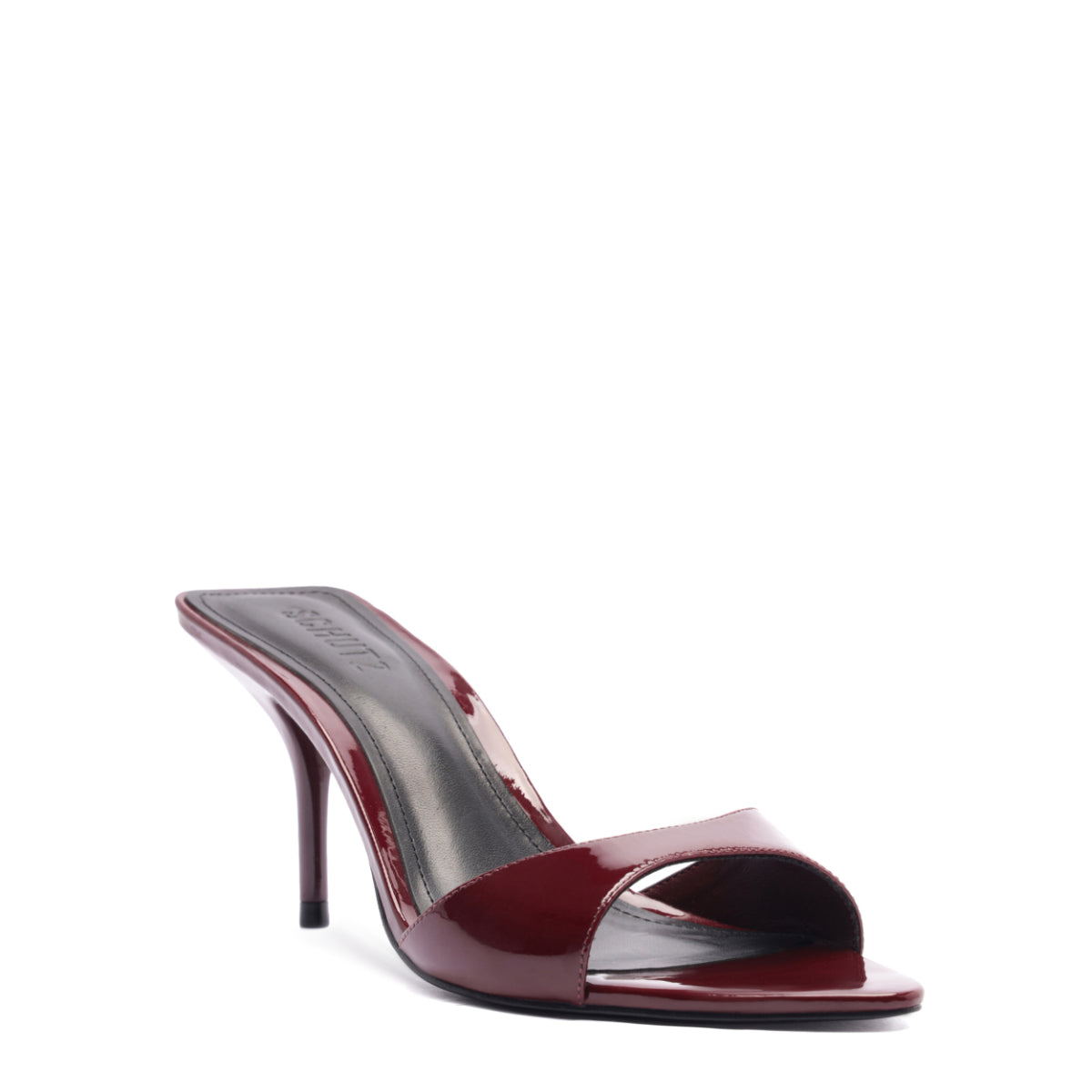 Elodie Patent Sandal in Vino