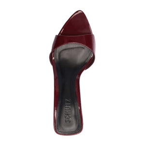 Elodie Patent Sandal in Vino