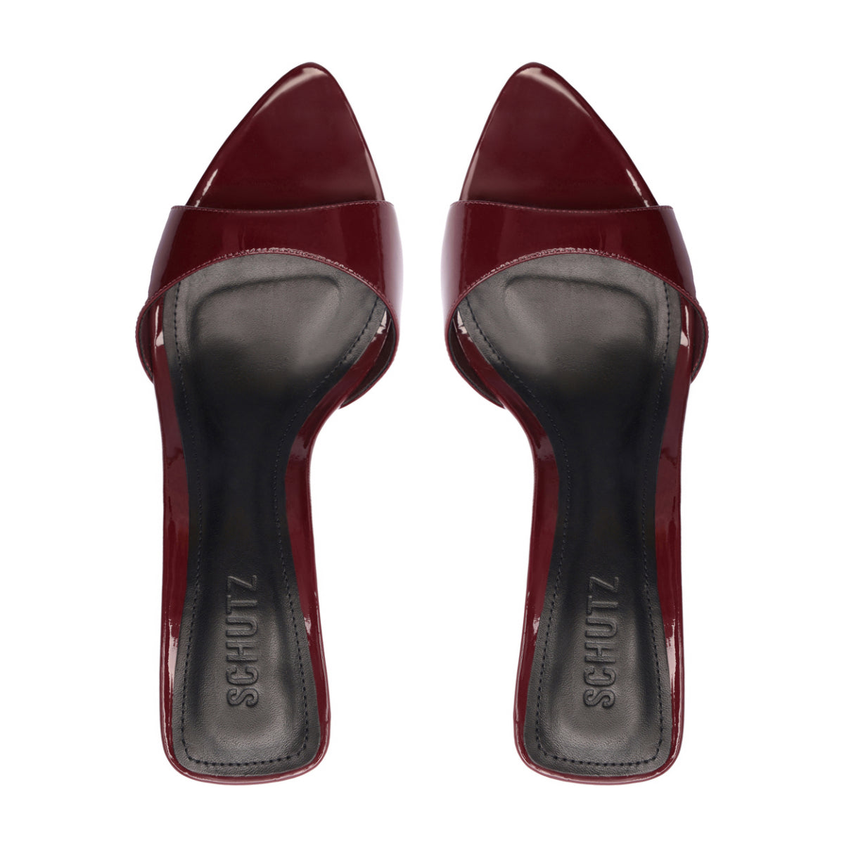 Elodie Patent Sandal in Vino