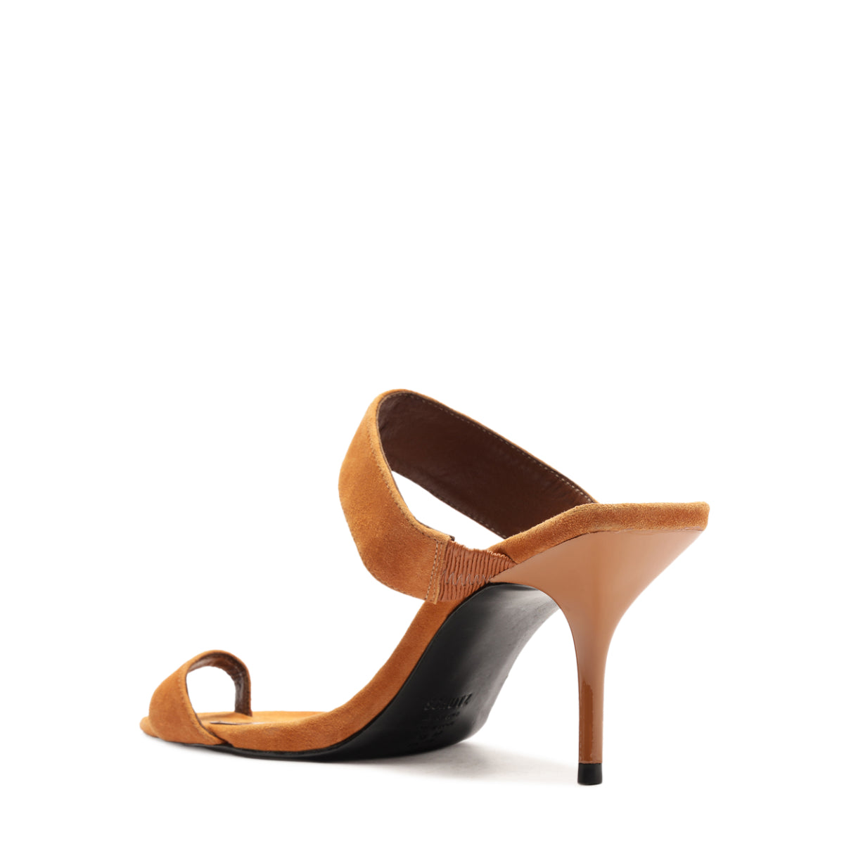 Melina Suede Sandal in Cuoio Brown