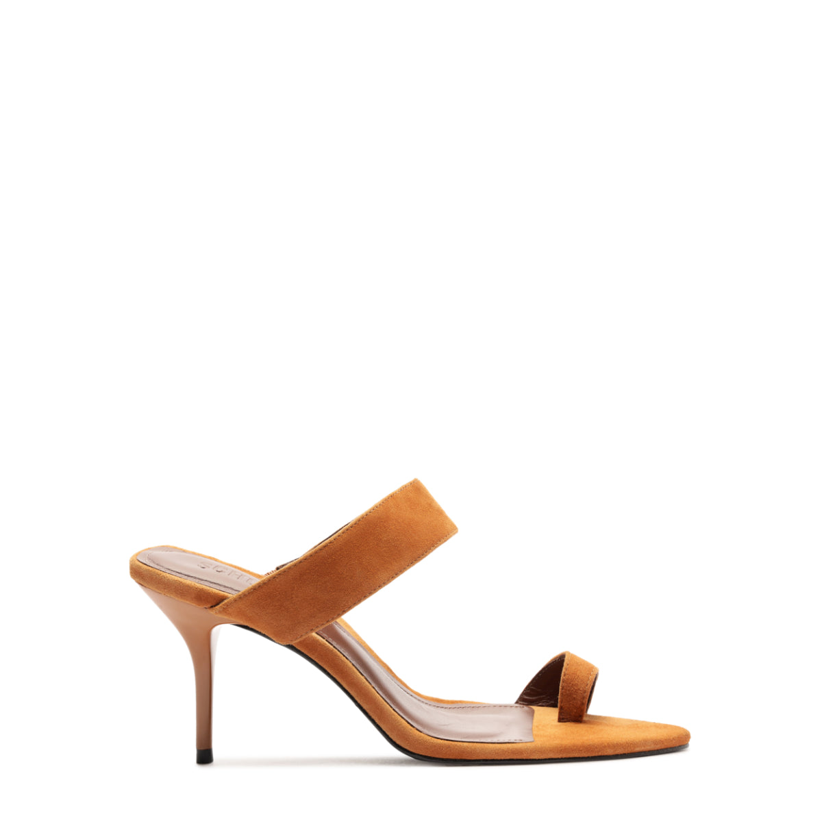 Melina Suede Sandal in Cuoio Brown
