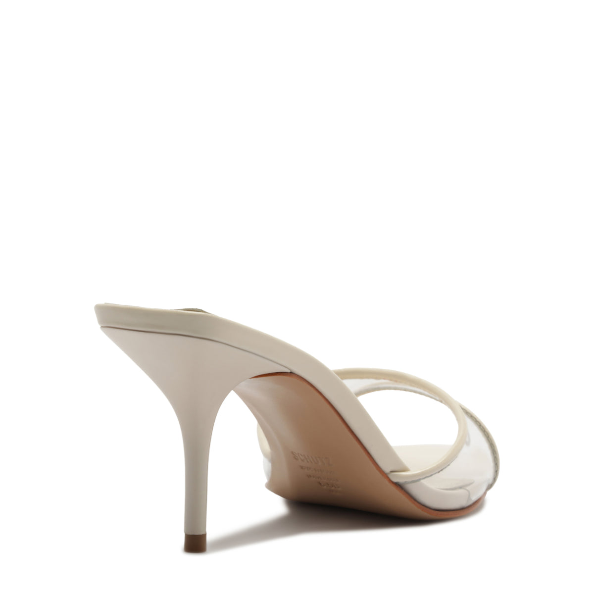 Elodie Vinyl Vinyl Sandal in Sugar White