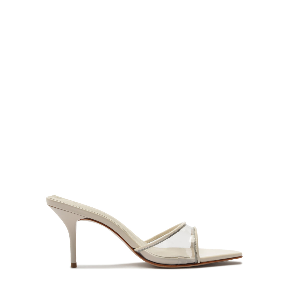 Elodie Vinyl Vinyl Sandal in Sugar White