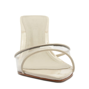 Elodie Vinyl Vinyl Sandal in Sugar White