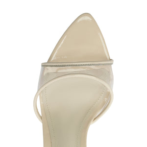 Elodie Vinyl Vinyl Sandal in Sugar White