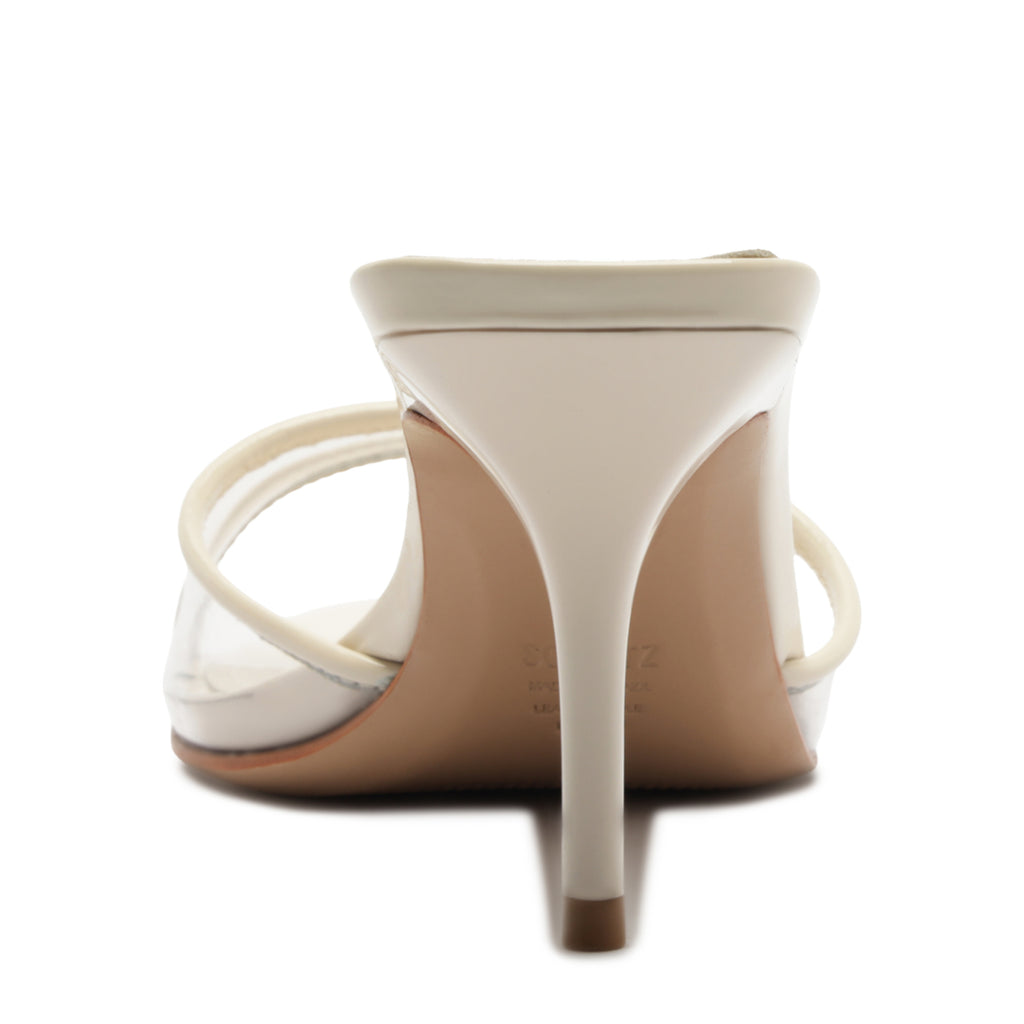 Elodie Vinyl Vinyl Sandal in Sugar White