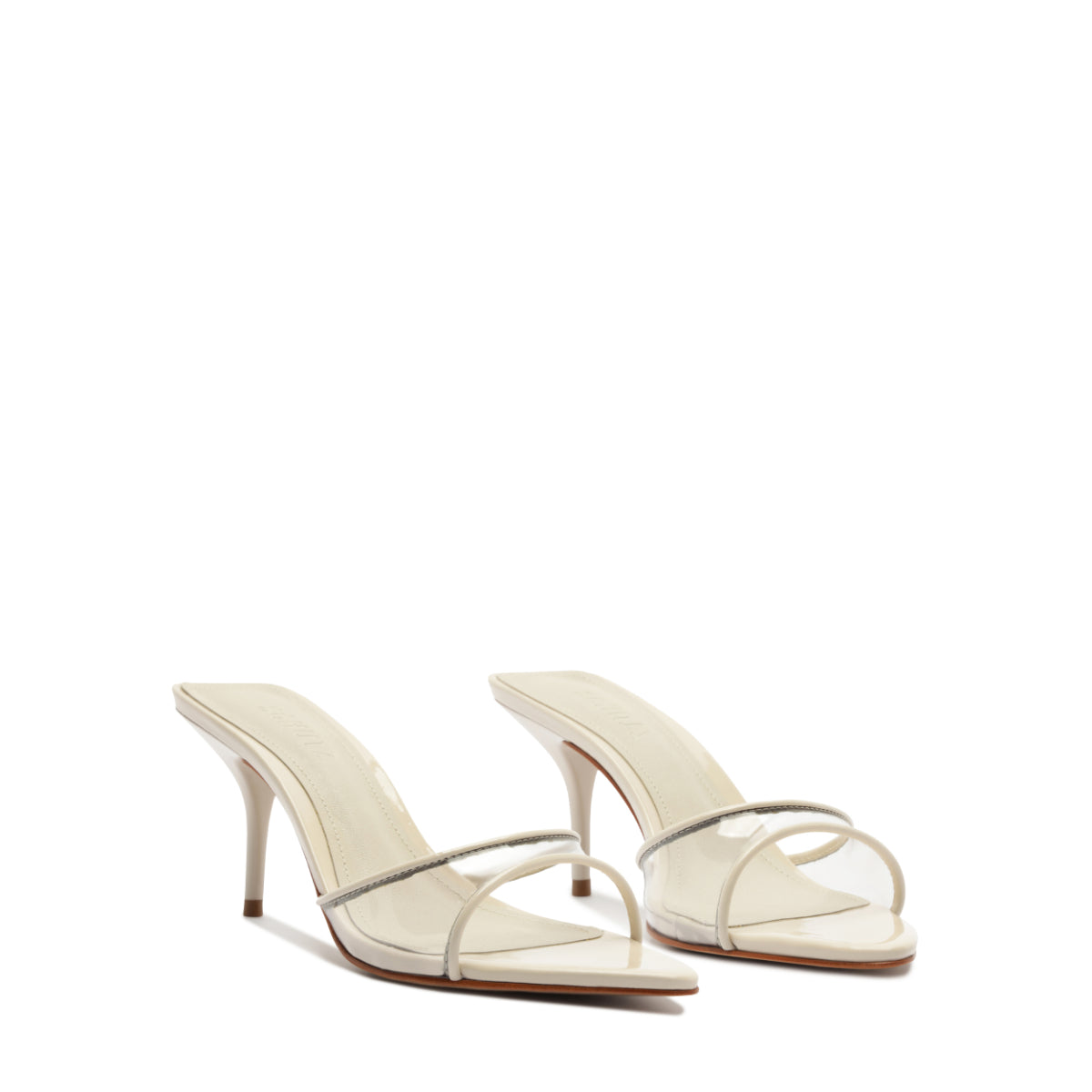 Elodie Vinyl Vinyl Sandal in Sugar White