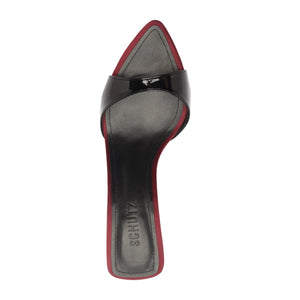 Elodie Patent Sandal in Black