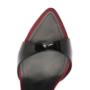 Elodie Patent Sandal in Black