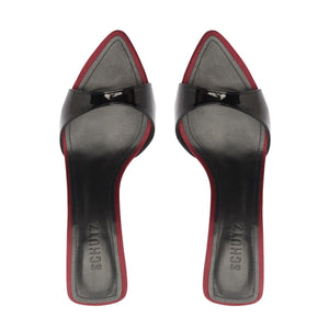 Elodie Patent Sandal in Black