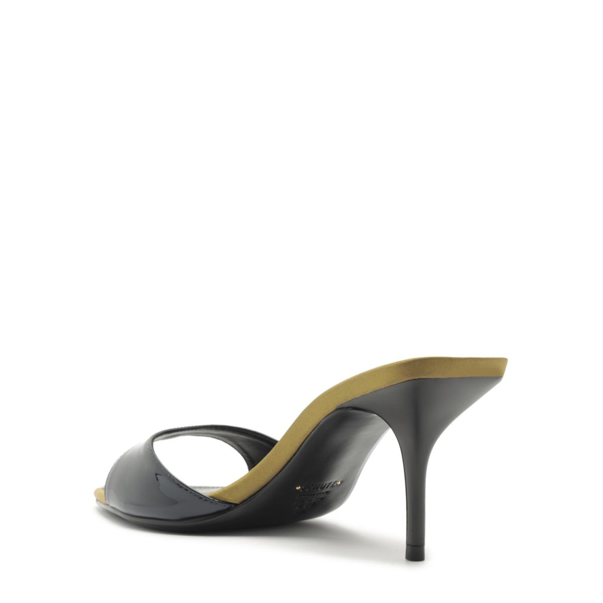 Elodie Patent Sandal in Oxford Blue