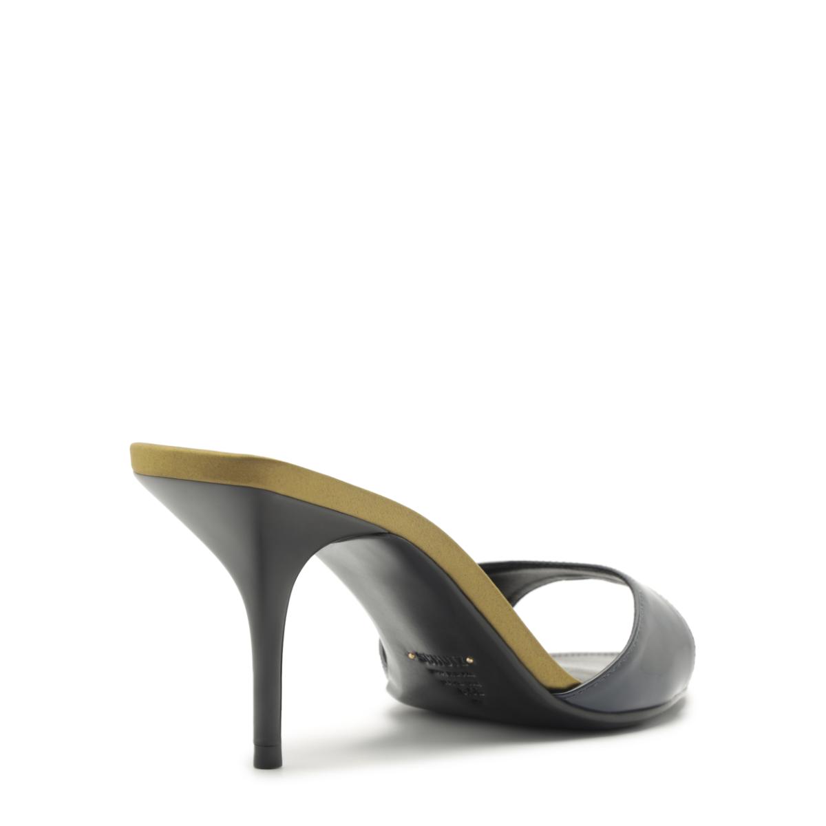 Elodie Patent Sandal in Oxford Blue