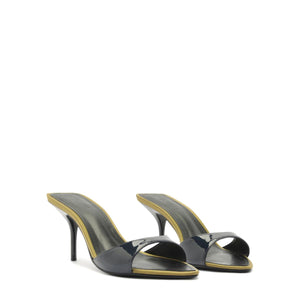 Elodie Patent Sandal in Oxford Blue