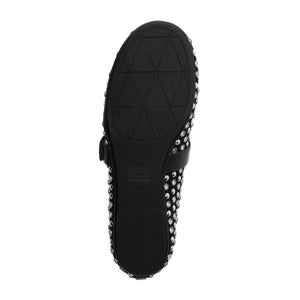 Eiza Glam Suede Flat in Black
