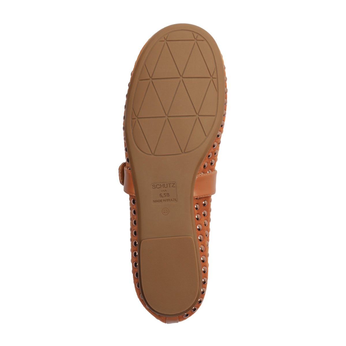 Eiza Shine Suede Flat in Hazel Caramel