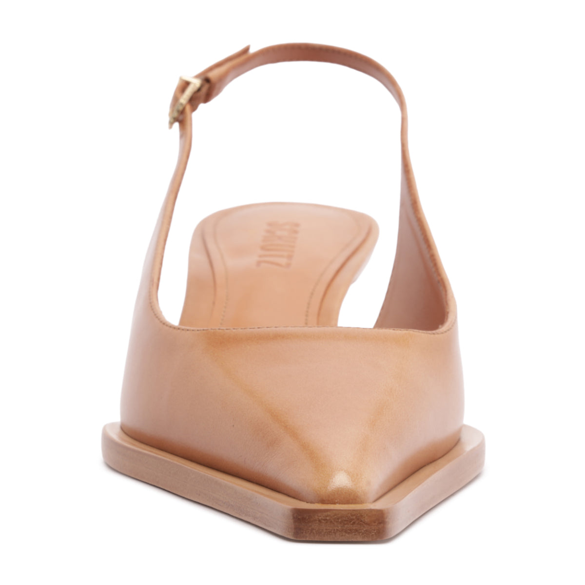 Daria Sling Leather Pump in Earth Clay