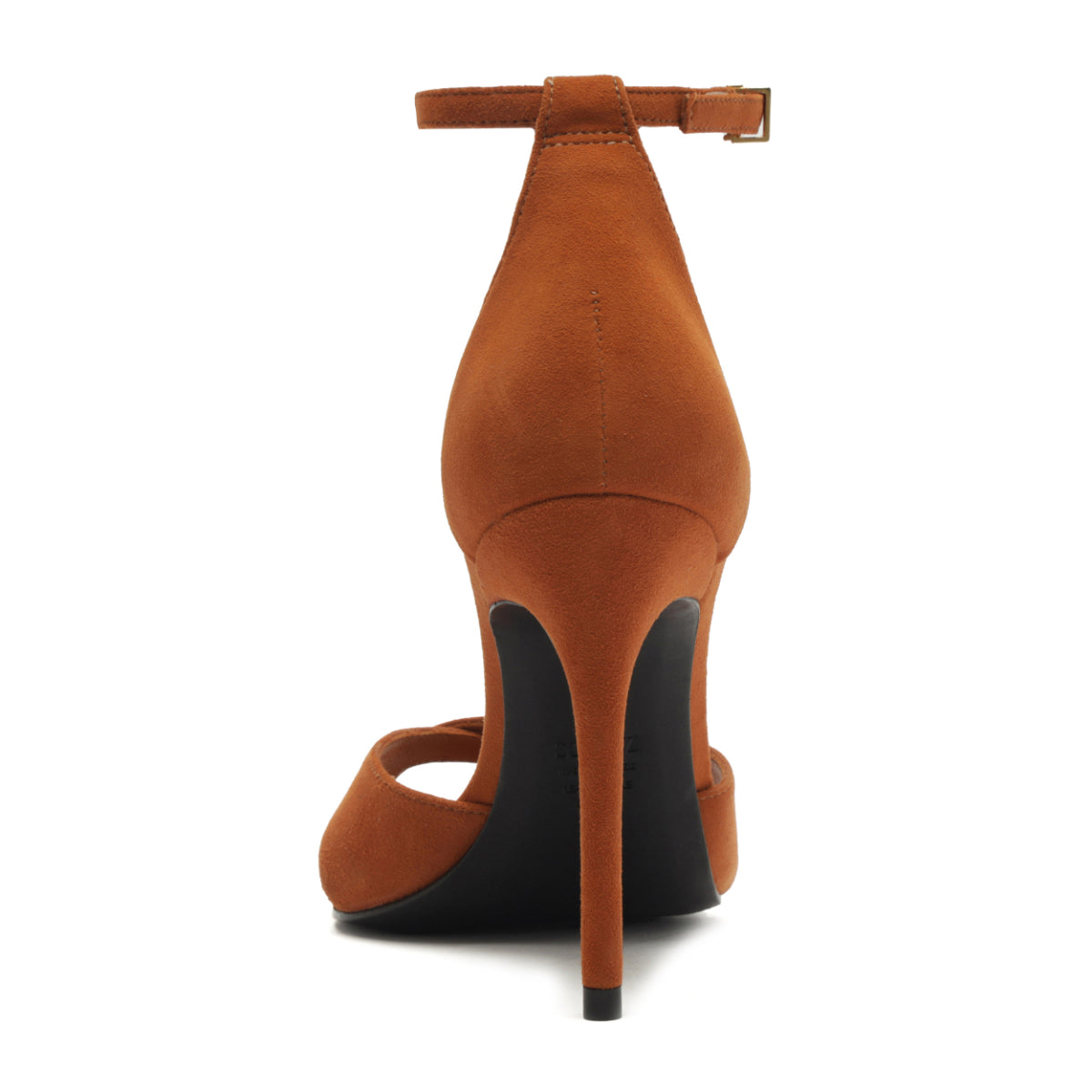 Hilda Leaf Suede Sandal in Cuoio Brown