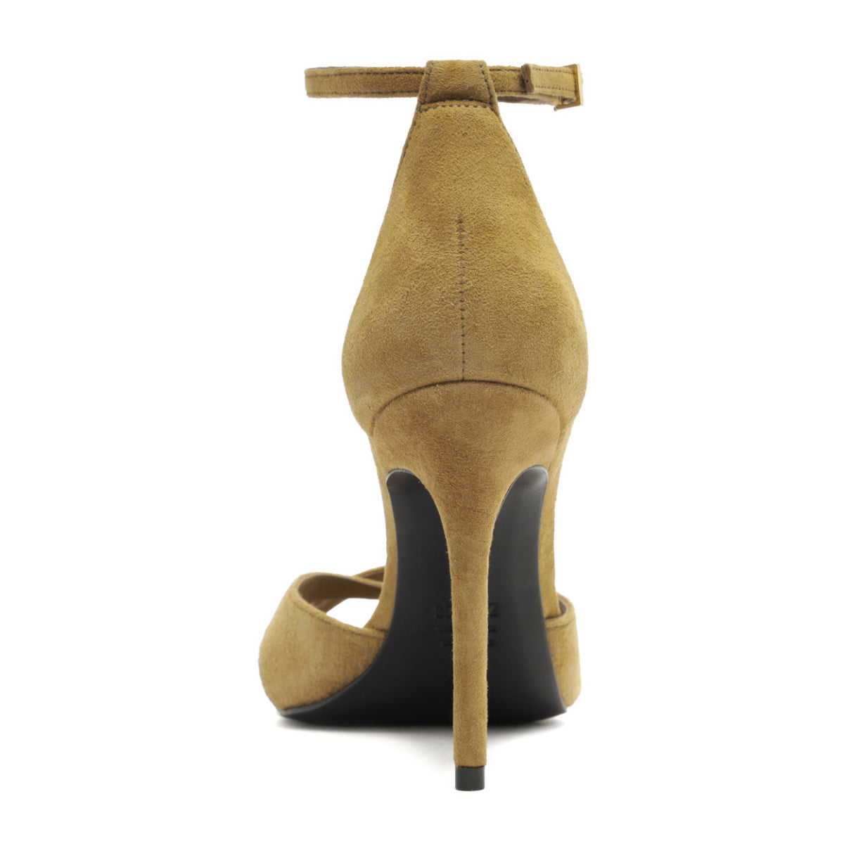 Hilda Leaf Suede Sandal in Dried Pistachio