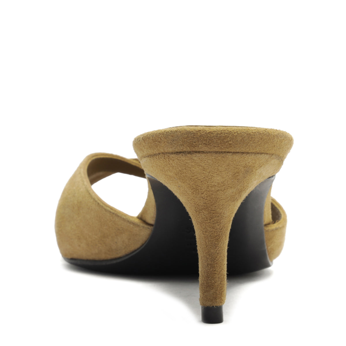Hilda Leaf Mule Suede Sandal in Dried Pistachio