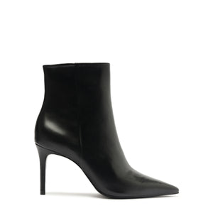 Mikki Leather Bootie in Black